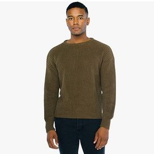 American Apparel Men's Fisherman's Long-Sleeve Pullover Knit Sweater